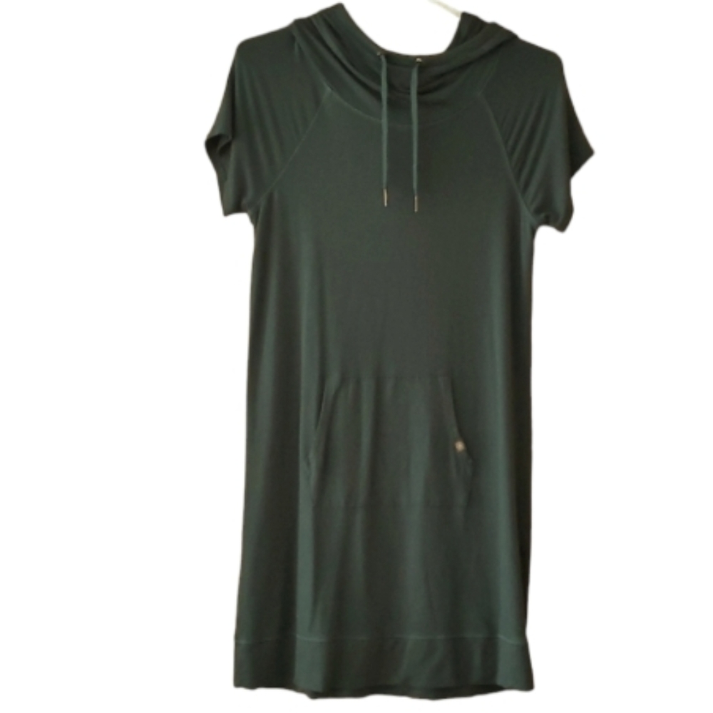 Gaiam Womans Teal Hoodie Bliss Yoga Dress or‎ Tunic Size XS